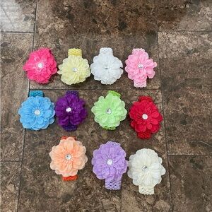 Colorful Floral Headbands for Kids